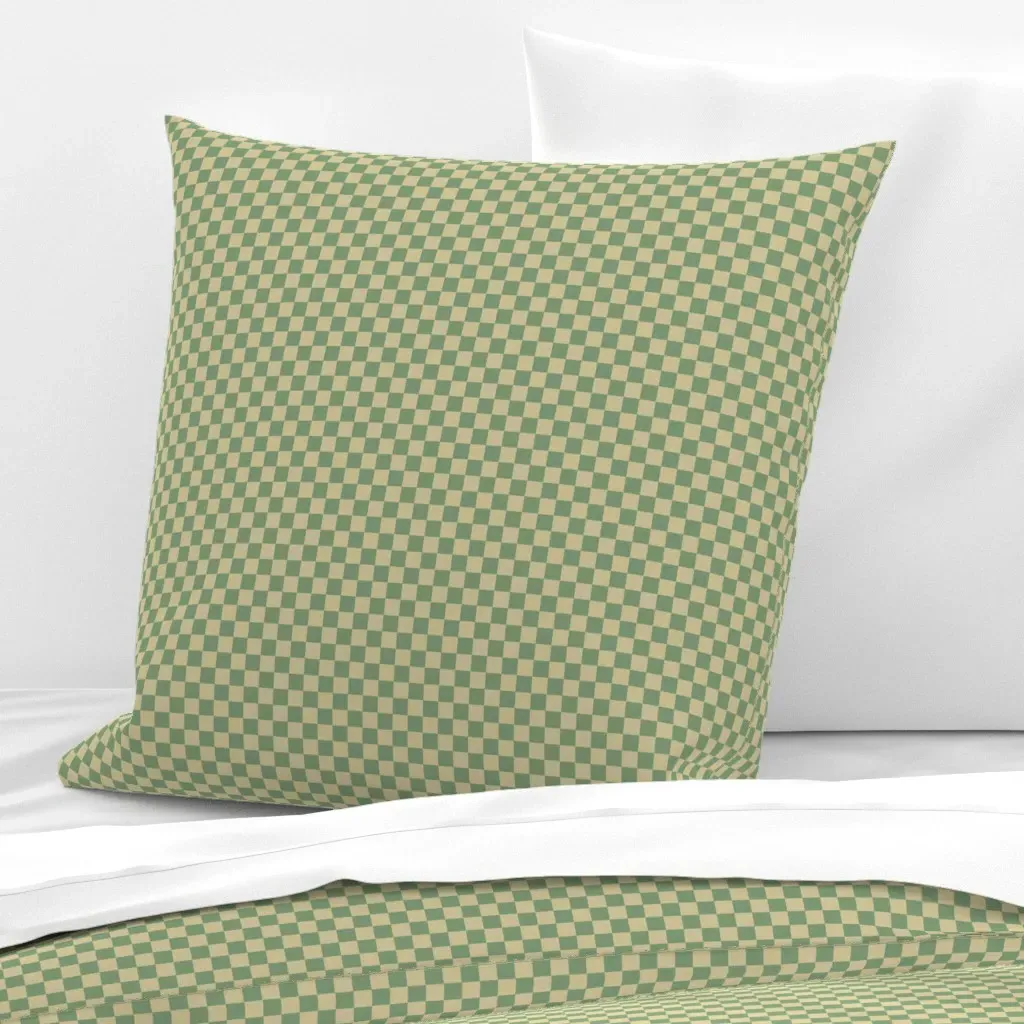 2655 Mini Retro Check Euro Pillow Sham - Sage Green product