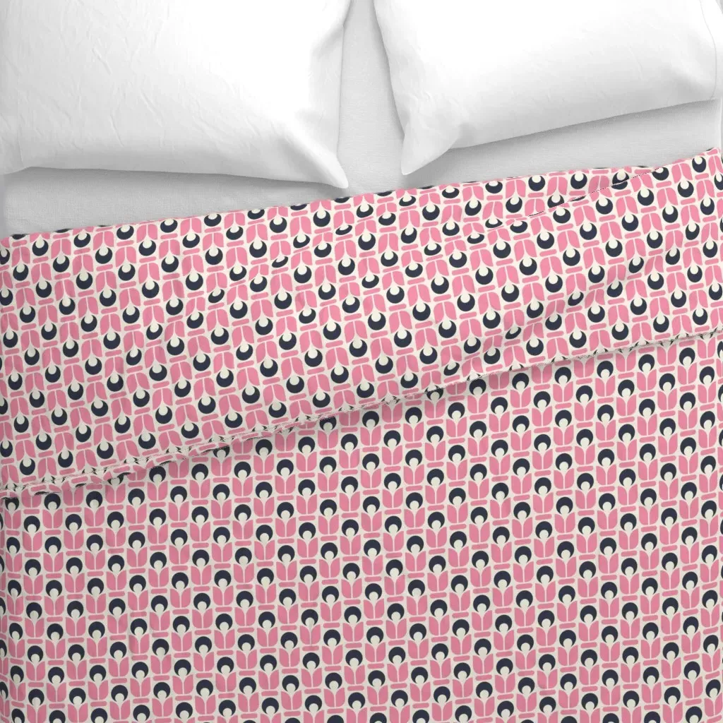 2748 F Small Midcentury Duvet Cover - Pink alternate view