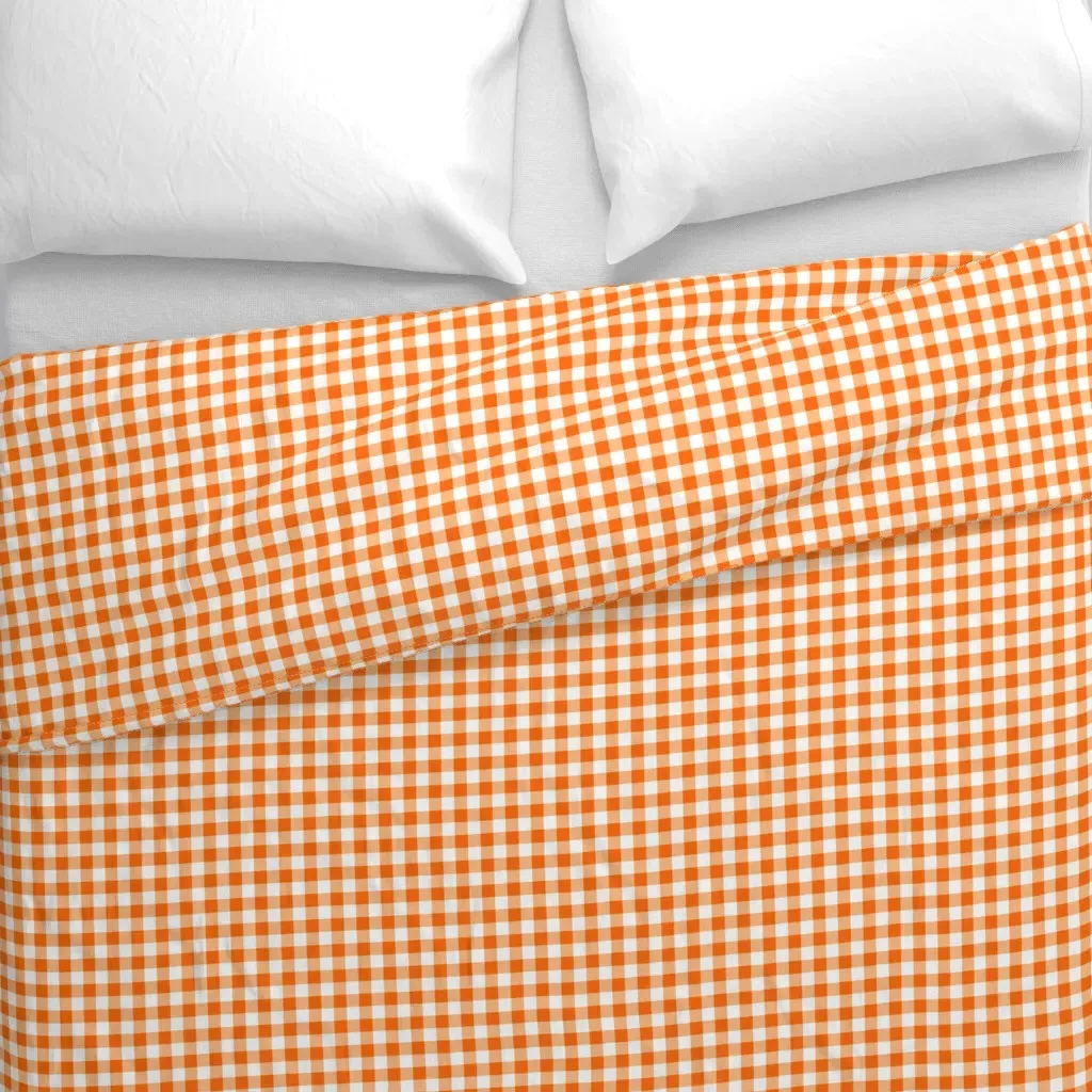 3X-Small Scale Non-Directional Duvet Cover - Orange alternate view