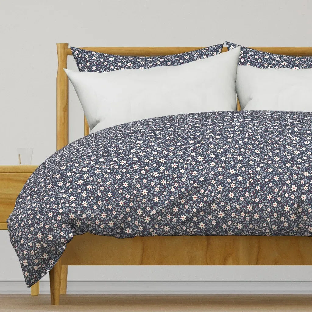 4th of July Summer Ditsy Duvet Cover - White product