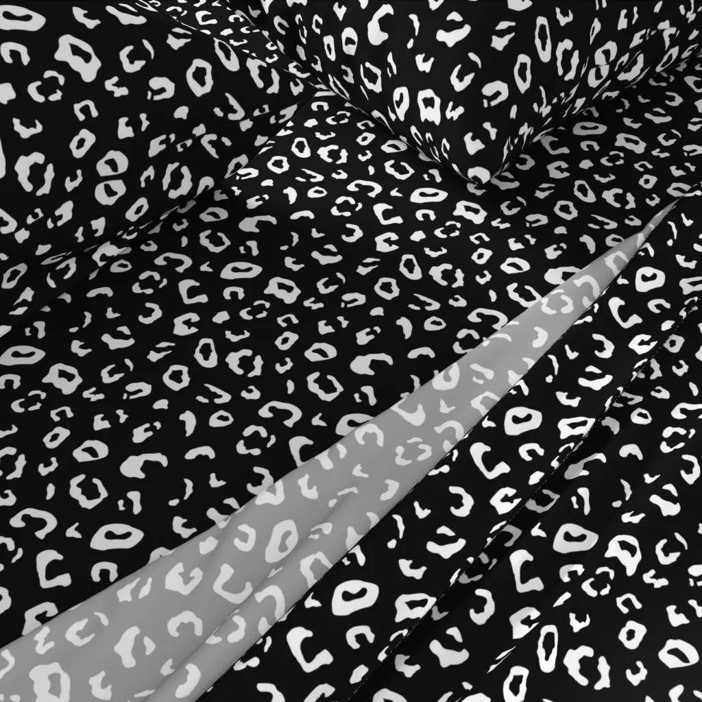69 Leopard Queen Size Sheet Set - White alternate view