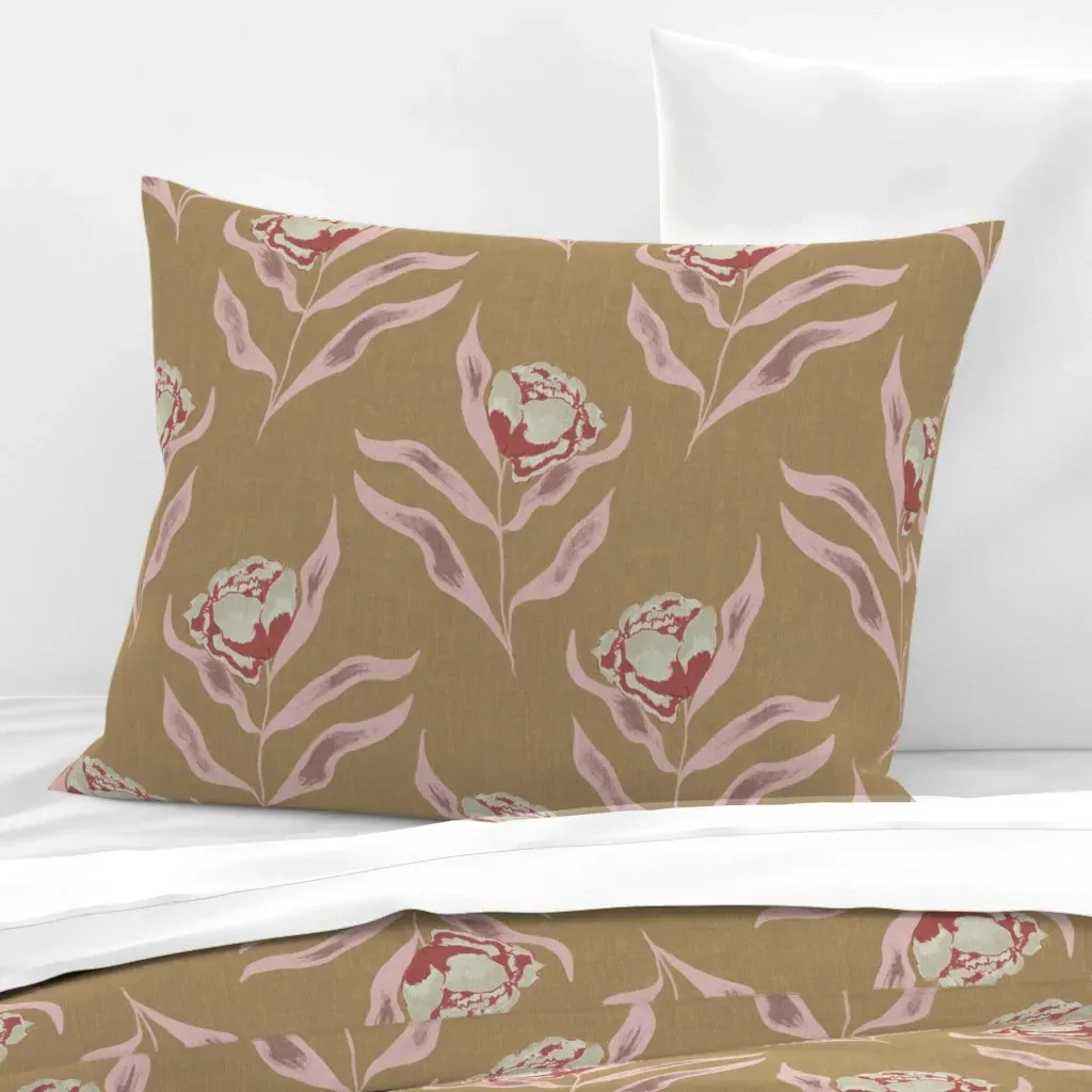70S Pop Art Garden Floral Tapestry - Pink, Cotton Sateen product