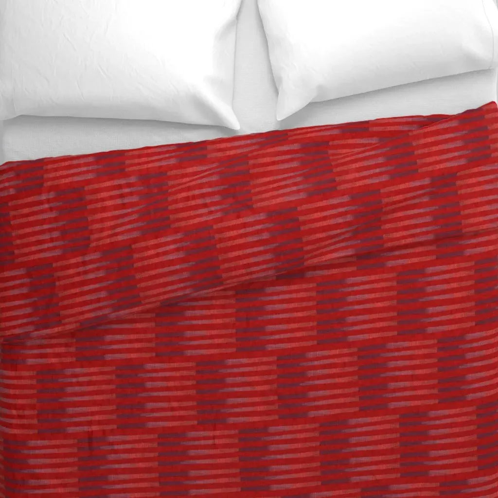 9 Fade In Fade Out Duvet Cover - Red alternate view