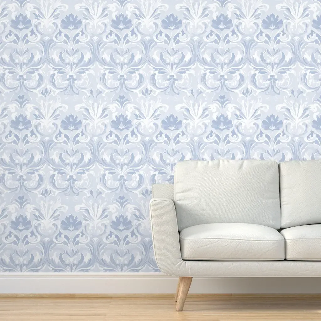 A Hint Of Blue Peel and Stick Wallpaper - Light Blue product