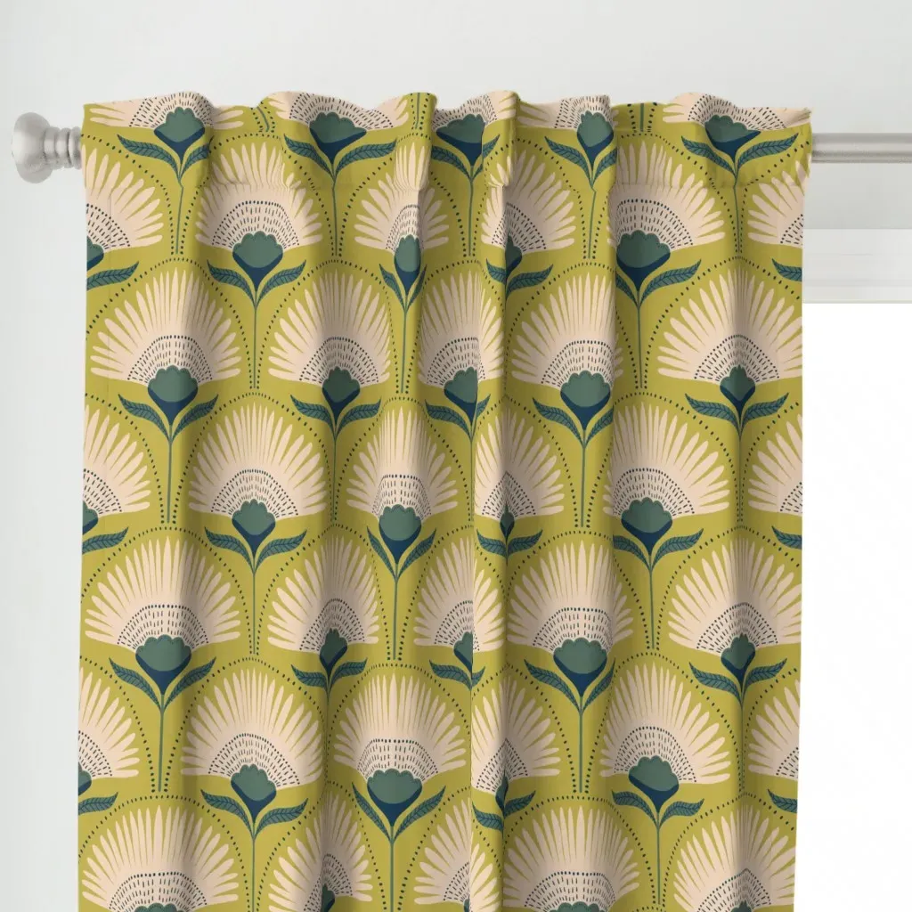 Aara 2 Citron Curtain Panel - Creamy Beige alternate view