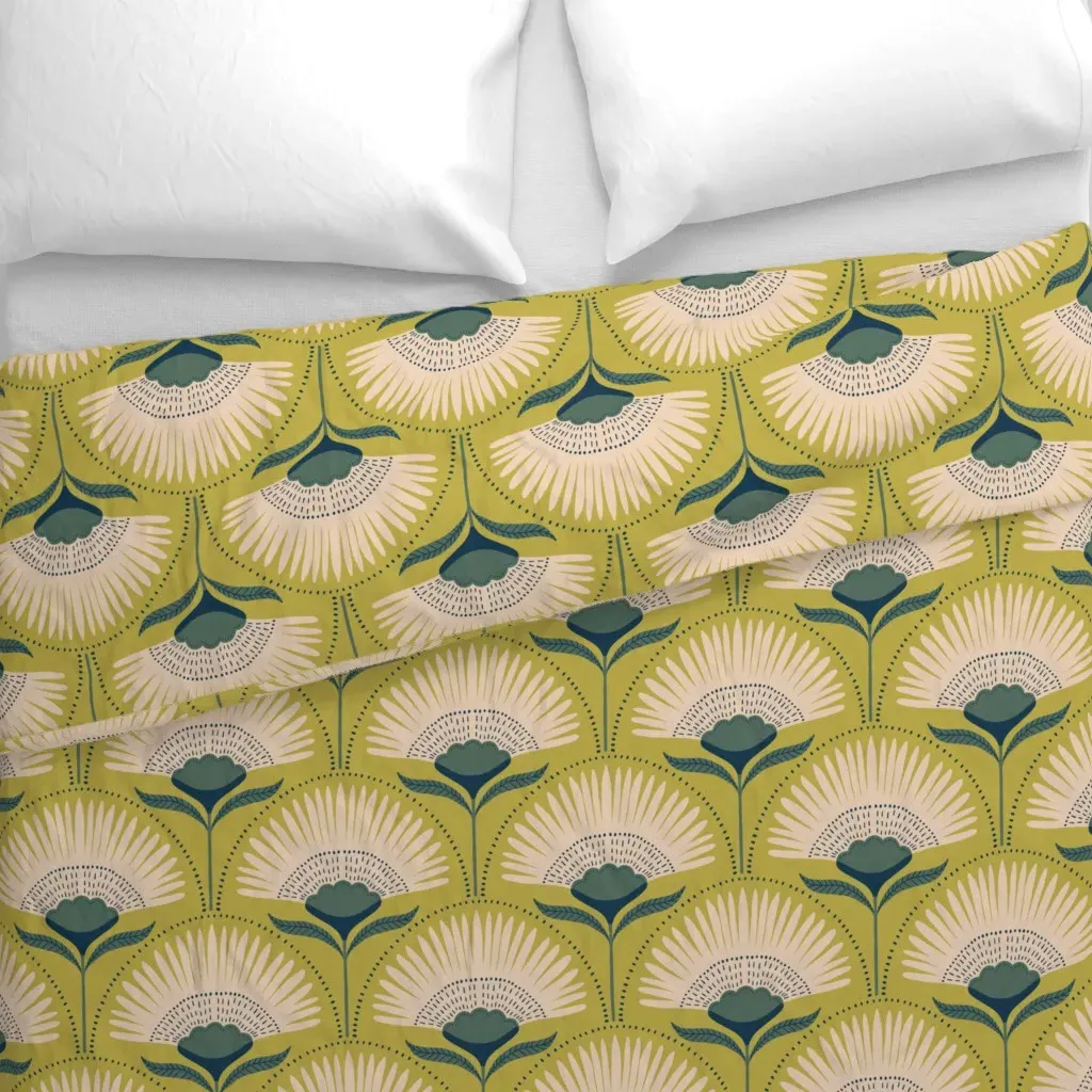 Aara 2 Duvet Cover - Citron alternate view