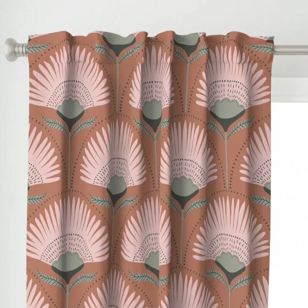 Aara Custom Curtain Panel - Dusty Rose alternate view