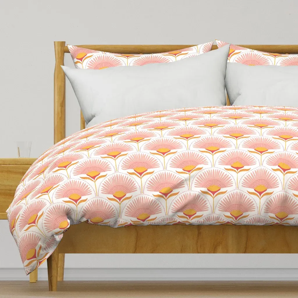 Aara Palm Duvet Cover - Pink product