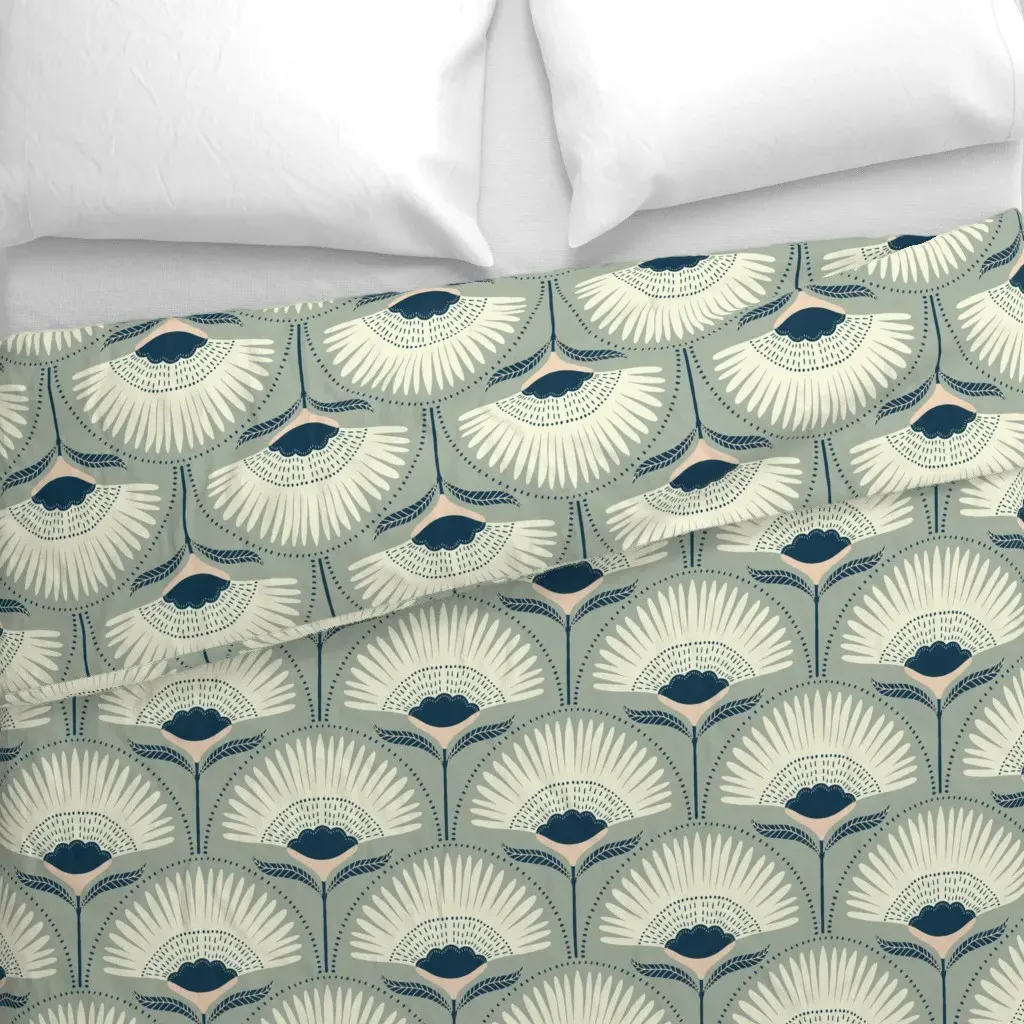 Aara Sage Vs. 4.0 Duvet Cover - Cream alternate view