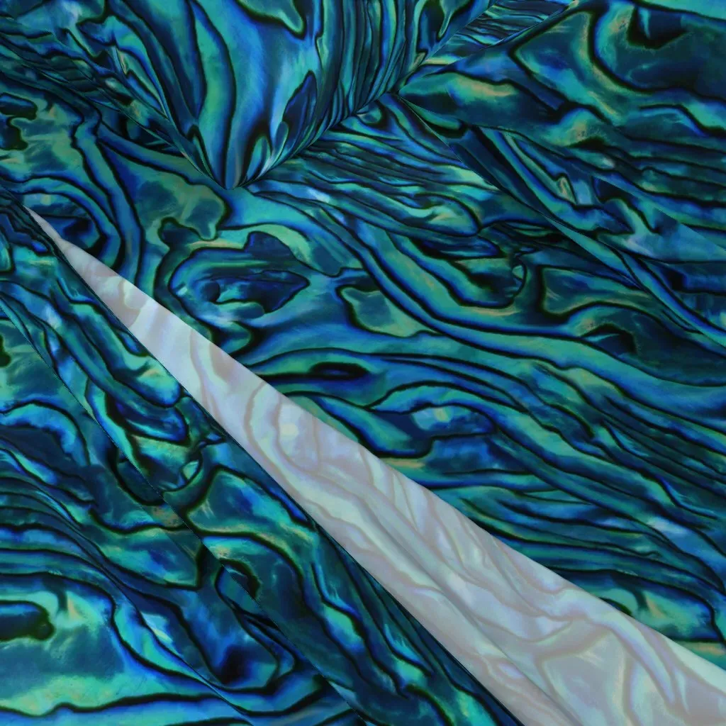 Abalone Blue Queen Sheet Set - Teal alternate view