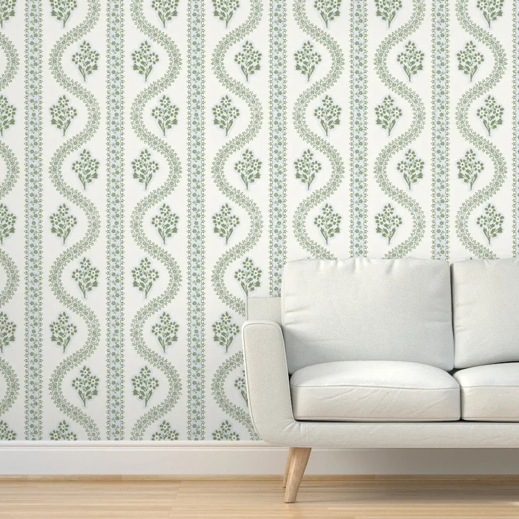 Abigail Dot Peel and Stick Wallpaper - Sage Green product