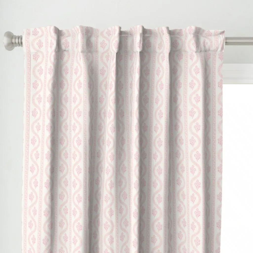 Abigail Dot Rose Curtain Panel - Pink alternate view