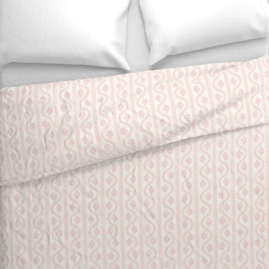 Abigail Dot Rose Duvet Cover - Pink alternate view