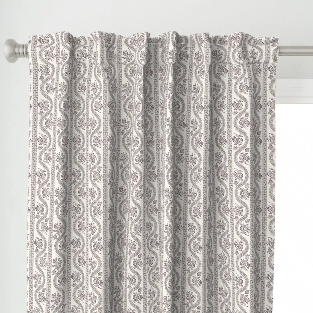 Abigail Serpentine Curtain Panel - Dusty Rose alternate view