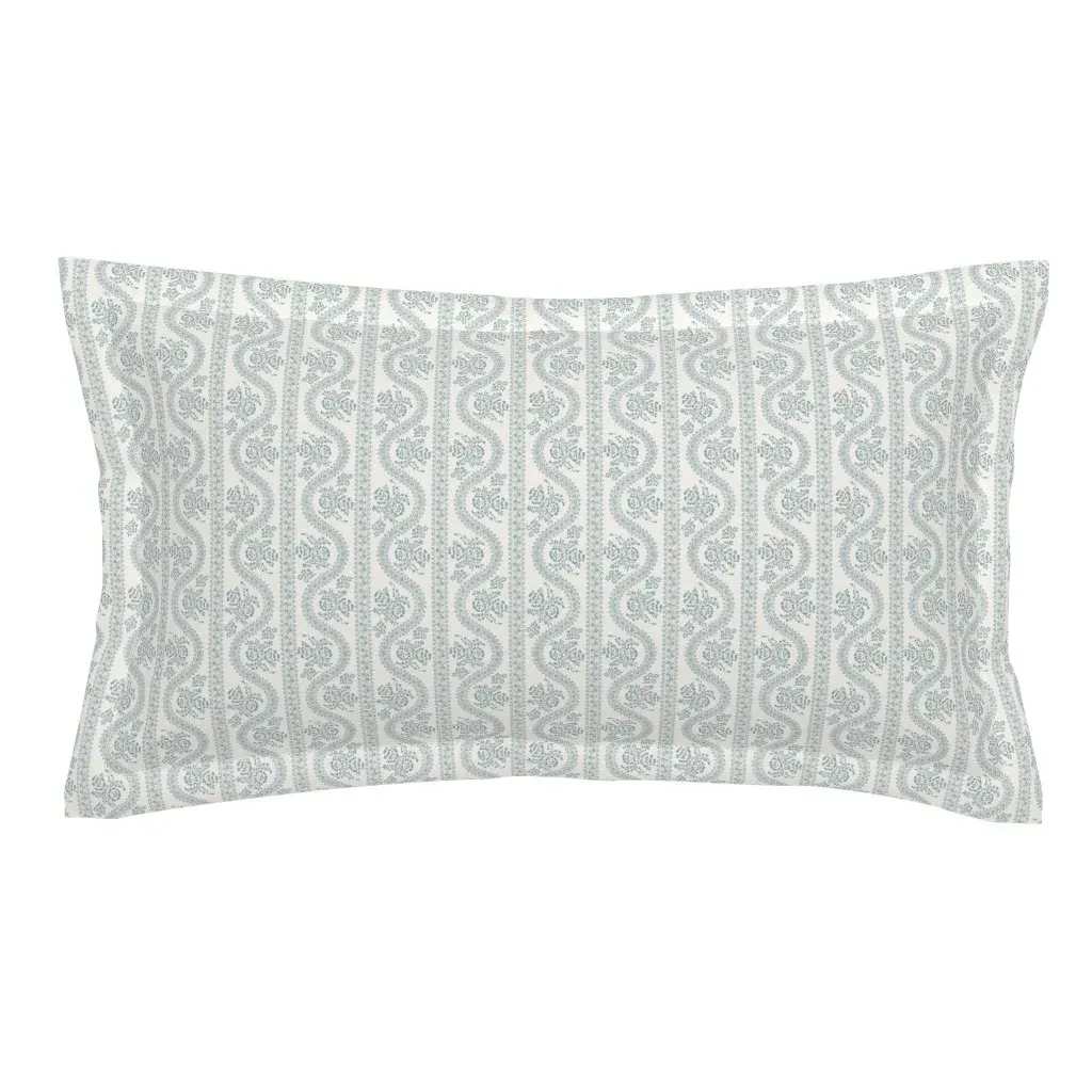 Abigail Serpentine King Size Pillow Sham - Dusty Blue product