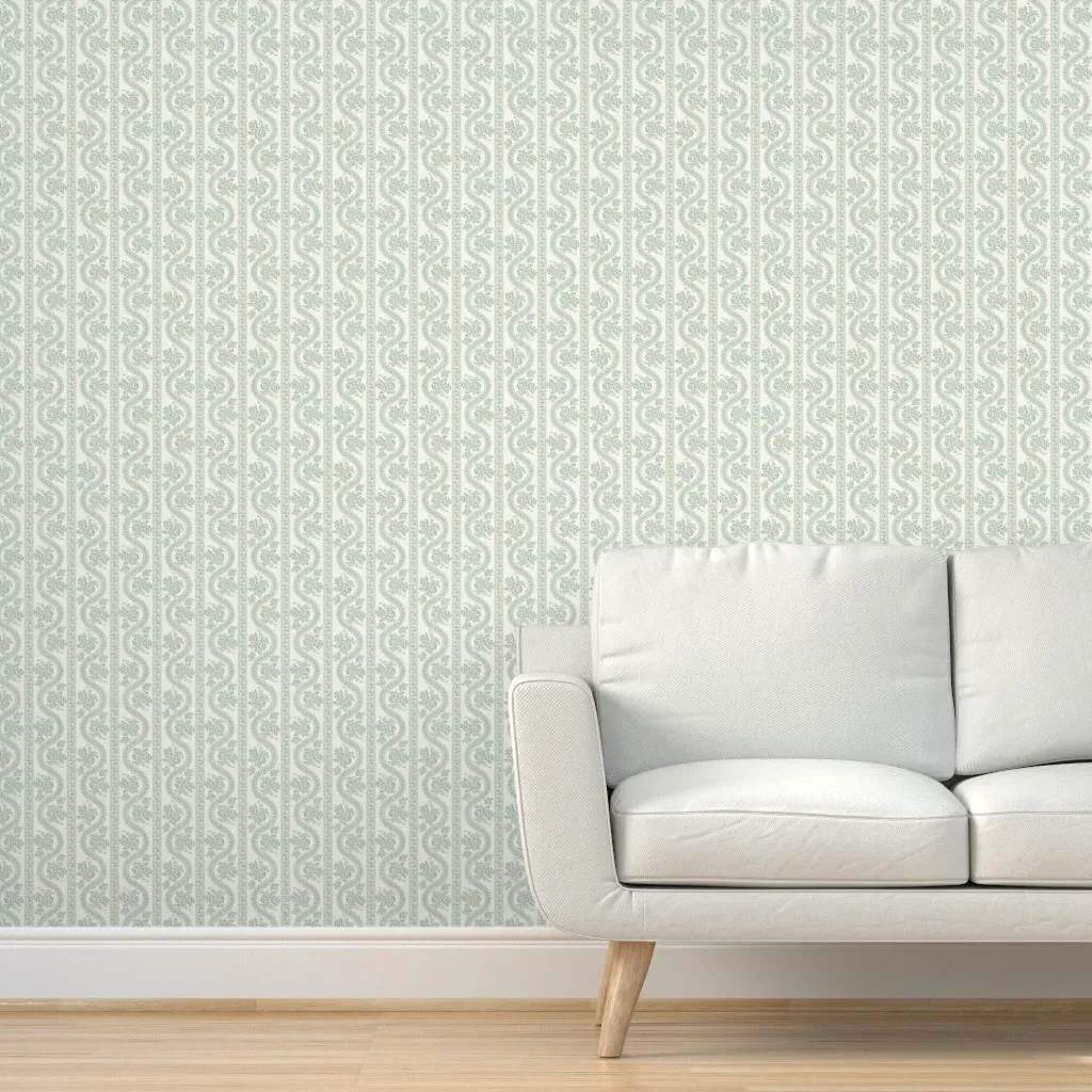 Abigail Serpentine Peel and Stick Wallpaper - Sage Green product