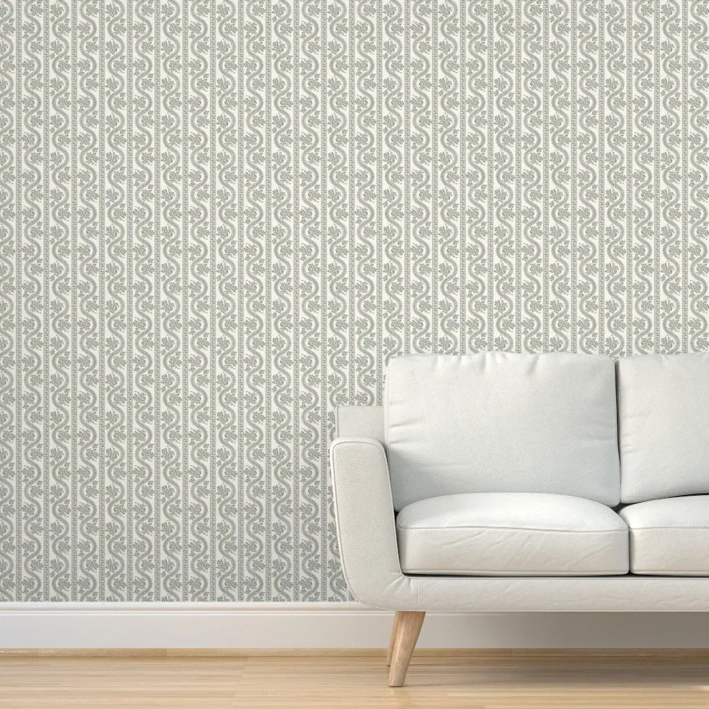 Abigail Serpentine Peel and Stick Wallpaper - Sage Green product
