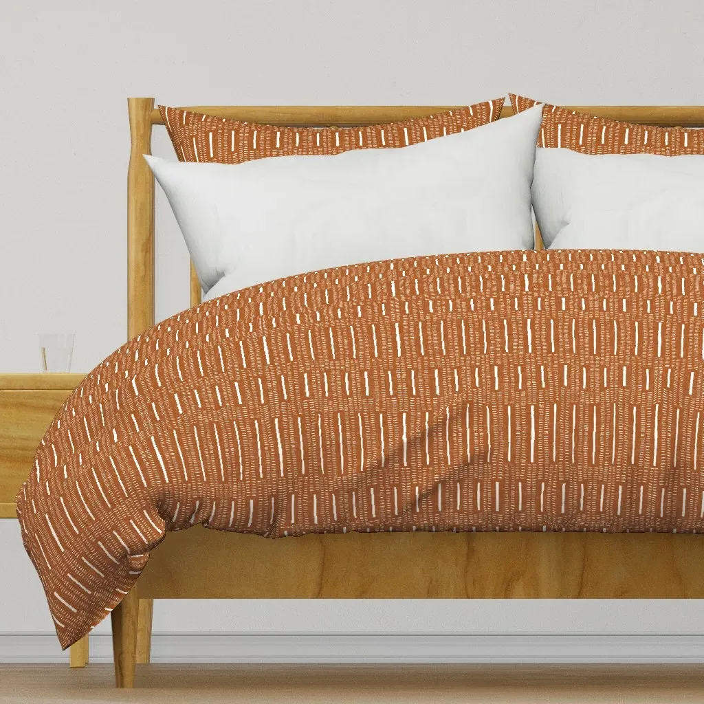 Above The Bar Duvet Cover - Terracotta product