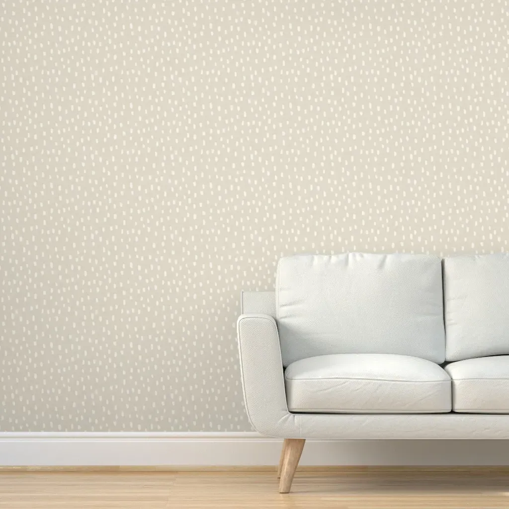Abstract Brush Stroke Peel and Stick Wallpaper - Cream product