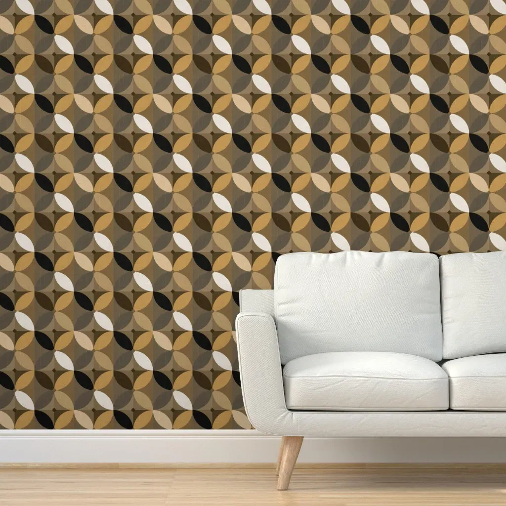 Abstract Geometric Peel and Stick Wallpaper - Brown product