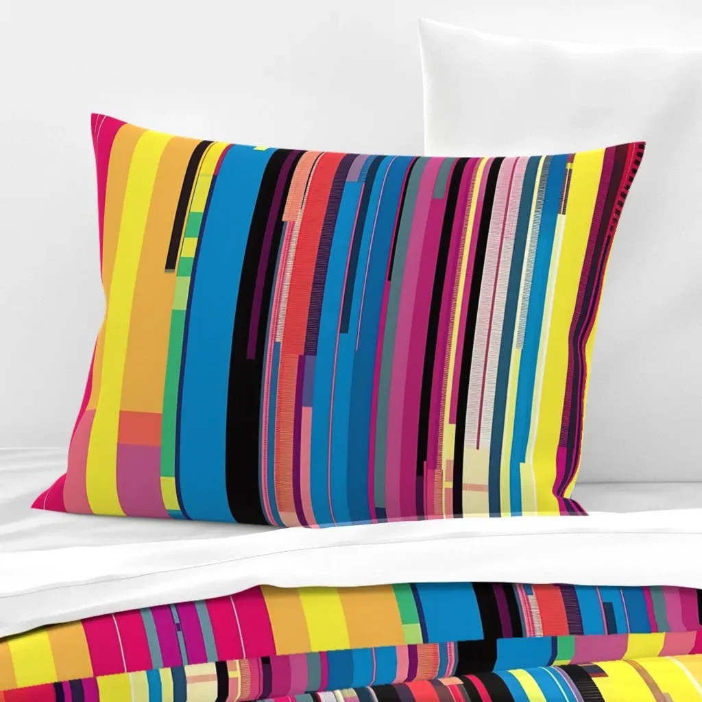Abstract Pop Art Standard Knife Edge Cushion Cover - Cotton Sateen product