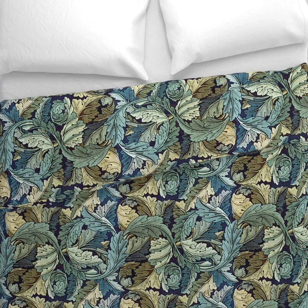 Acanthus Duvet Cover - Blue alternate view