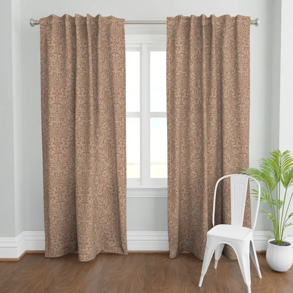 Acorn W. Morris Revival Curtain Panel - Dusty Rose product