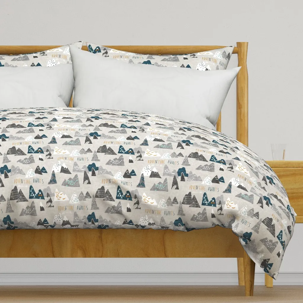 Adventure Awaits Duvet Cover - Gray product