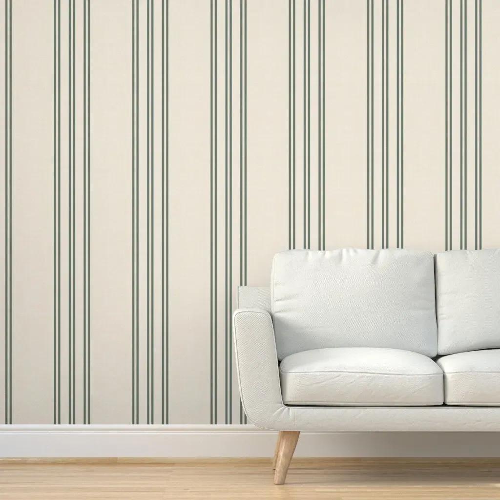 Aegean Stripe Peel and Stick Wallpaper - Sage product