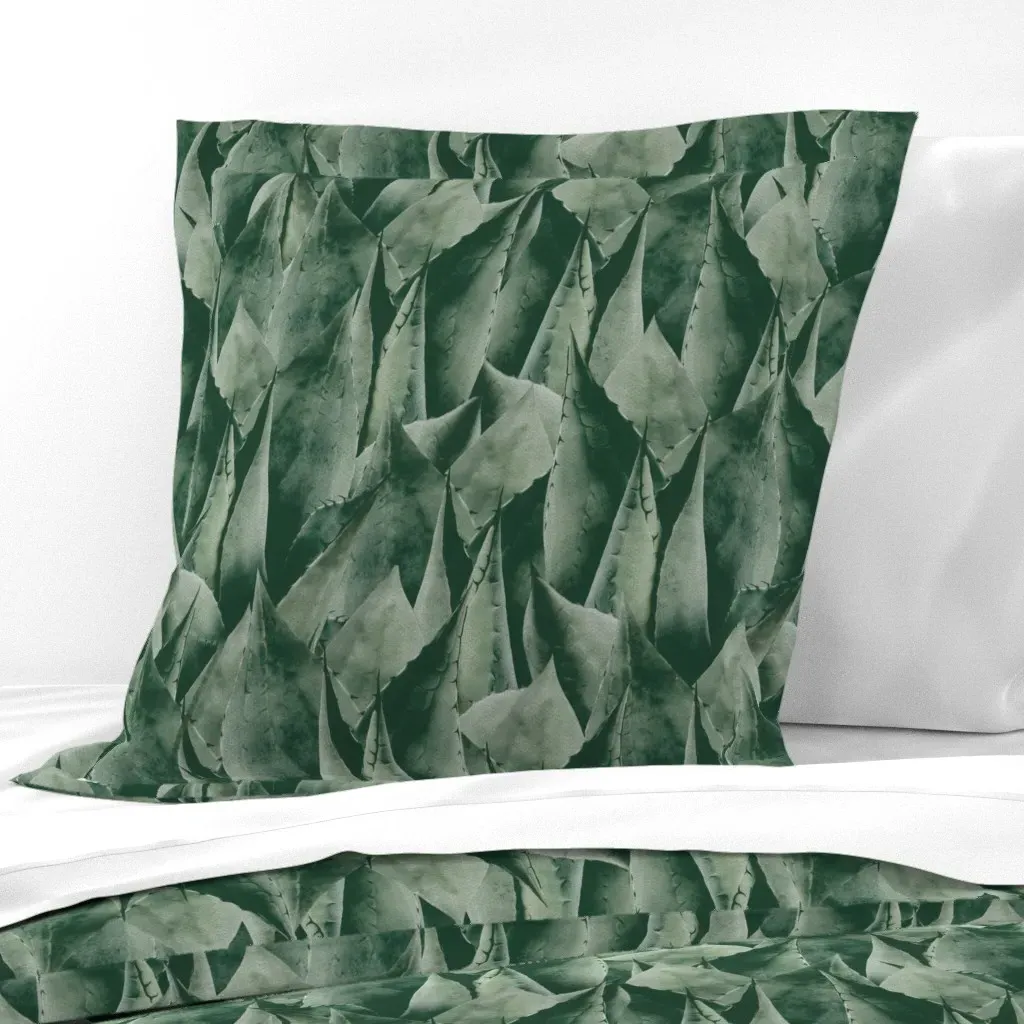 Agave Green Euro Pillow Sham - Green product