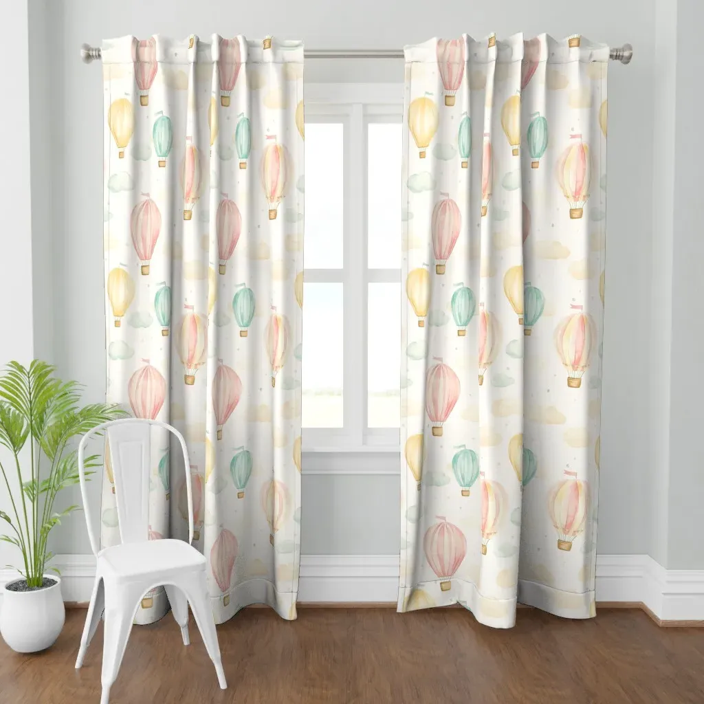 Air Balloon Single Curtain Panel - Pink product