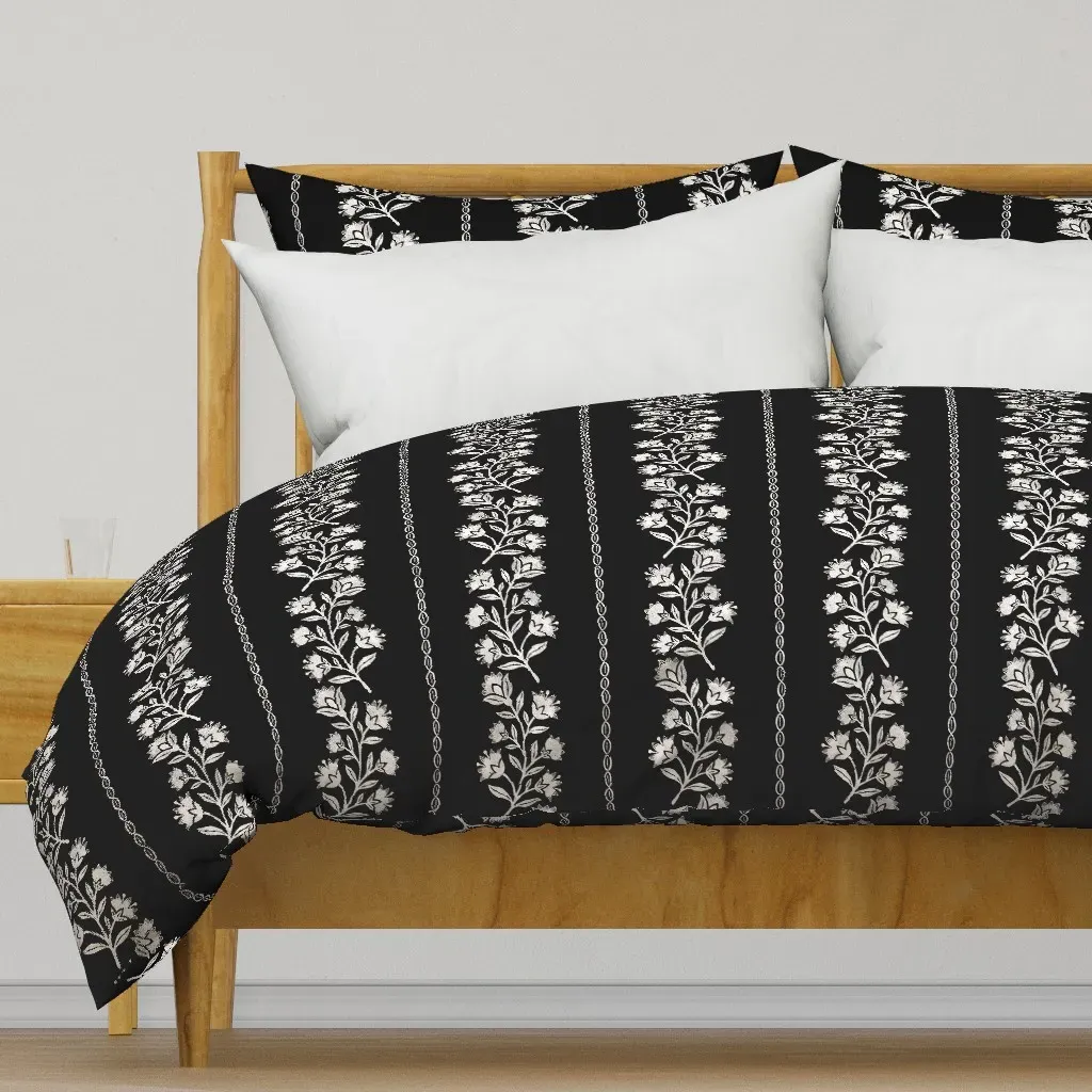 Alexia Buti Style Vertical Duvet Cover - White product