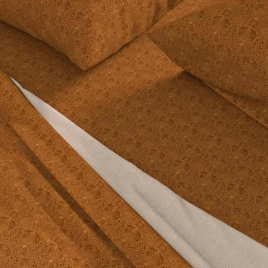 Alhambra Twin Sheet Set - Burnt Orange alternate view