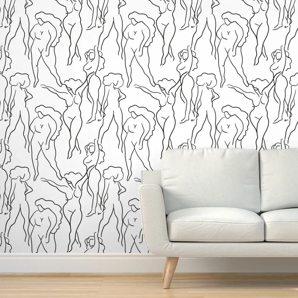 All The Girls Peel and Stick Wallpaper - White product