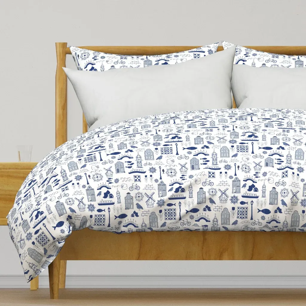 All Things Dutch Duvet Cover - Delft Blue product
