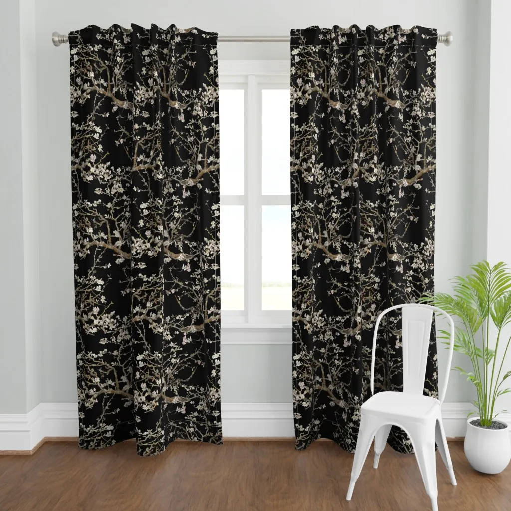 Almond Blossoms Van Gogh Curtain Panel - Off-White product