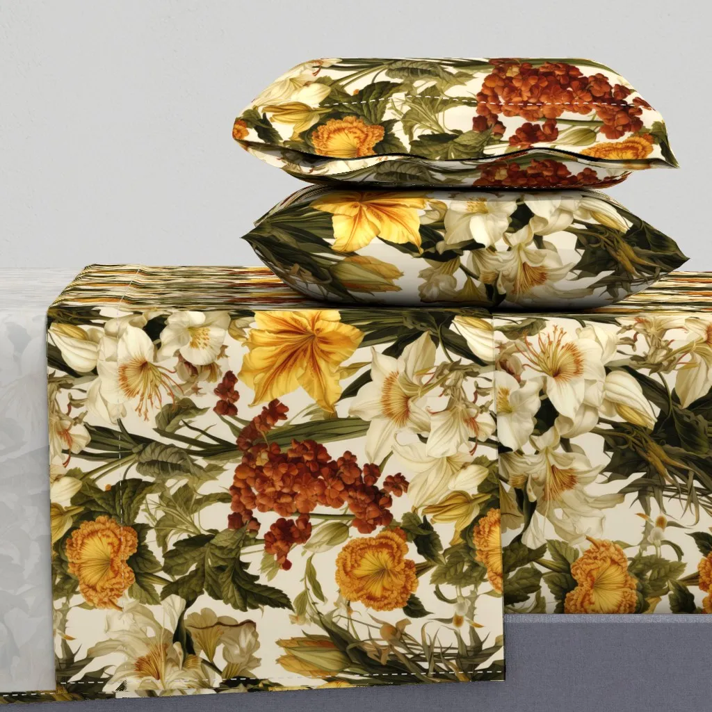 Alpine Autumn Queen Sheet Set - Yellow-Orange product