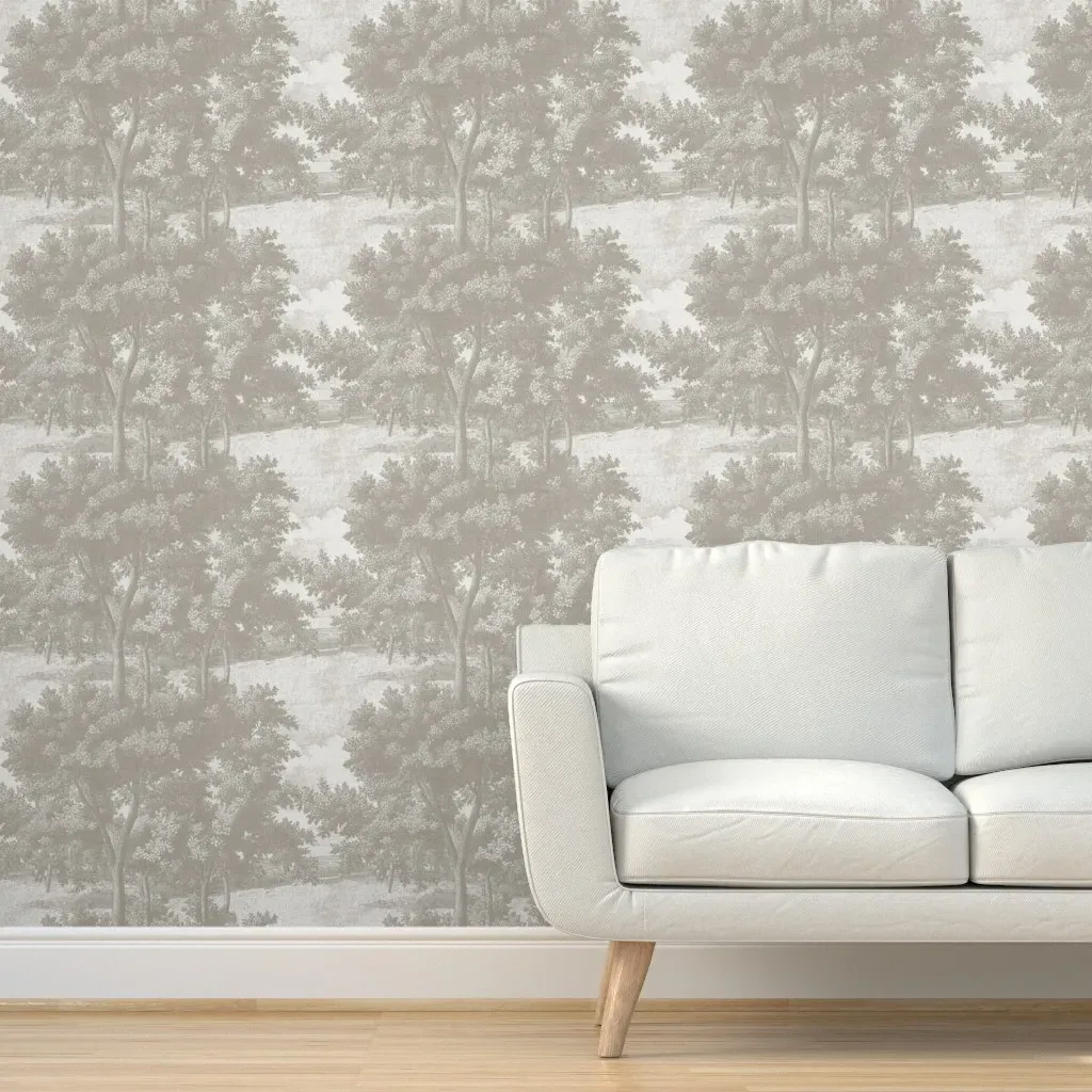 Alta Engraving Countryside Peel and Stick Wallpaper - Taupe product