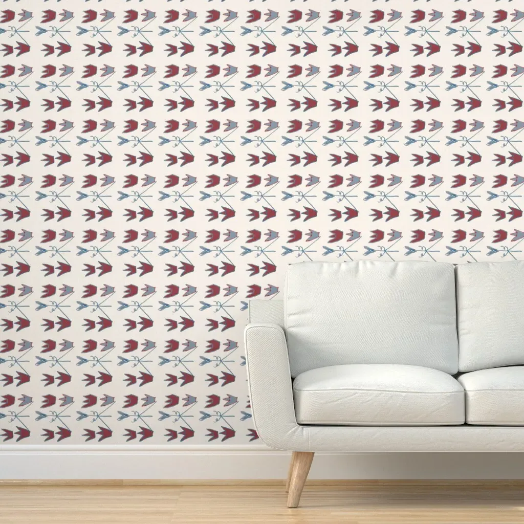 Alyssa Thatcher6-1 Peel and Stick Wallpaper - Cream, Reddish-Brown product