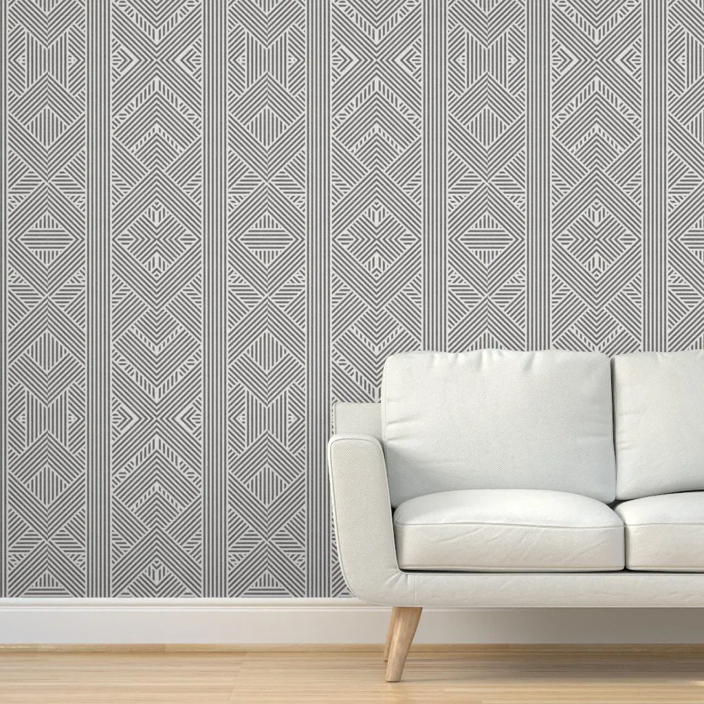 Amai Geo Peel and Stick Wallpaper - Gray product