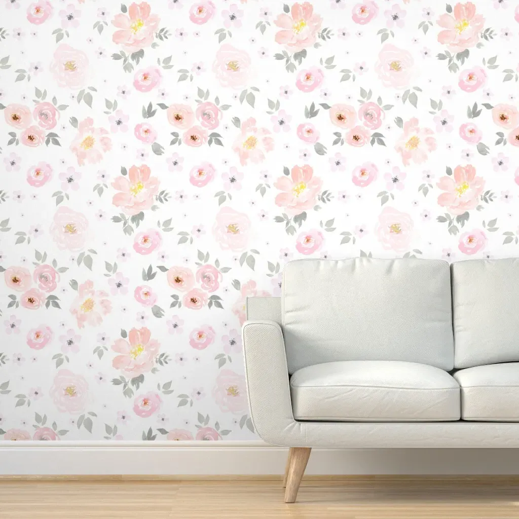 Amelie Large Scale Peel and Stick Wallpaper - Blush Pink product