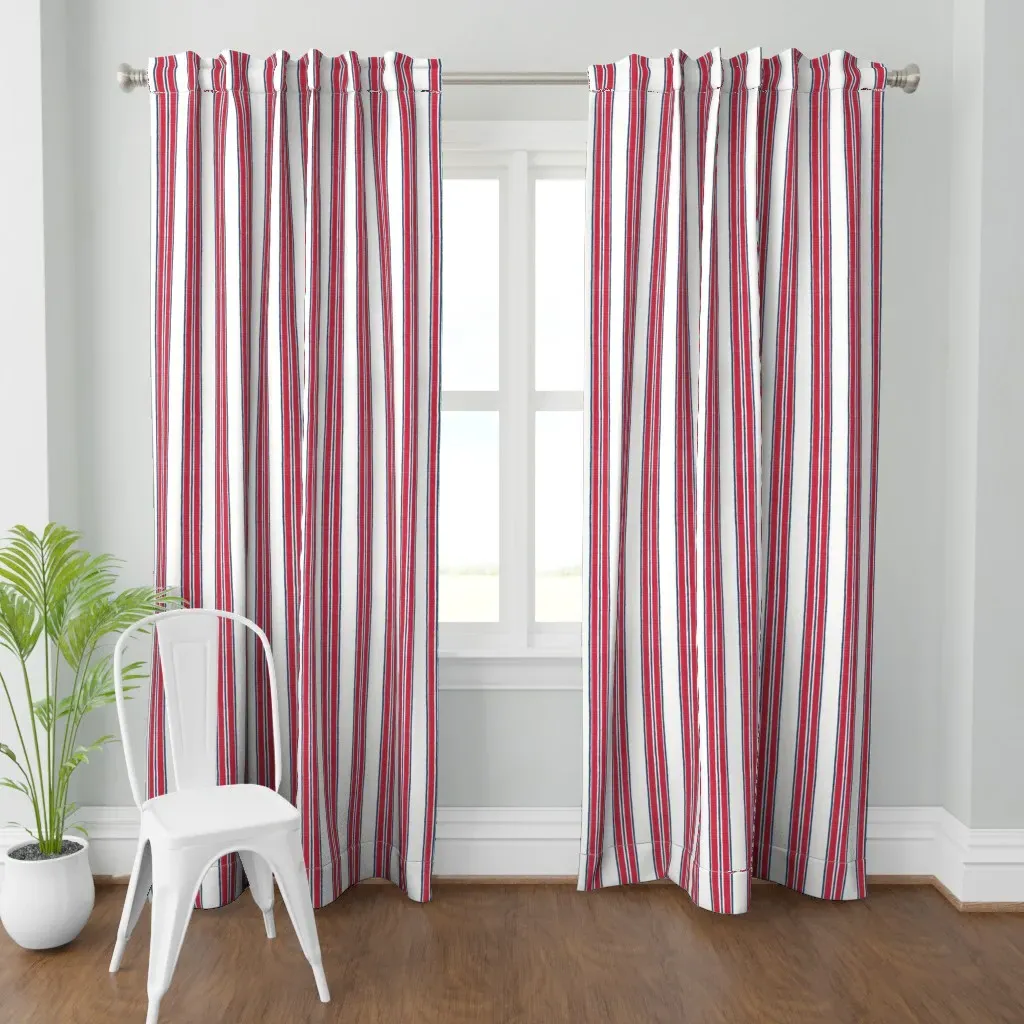 Americana Anderson Stripe Curtain Panel - Red product