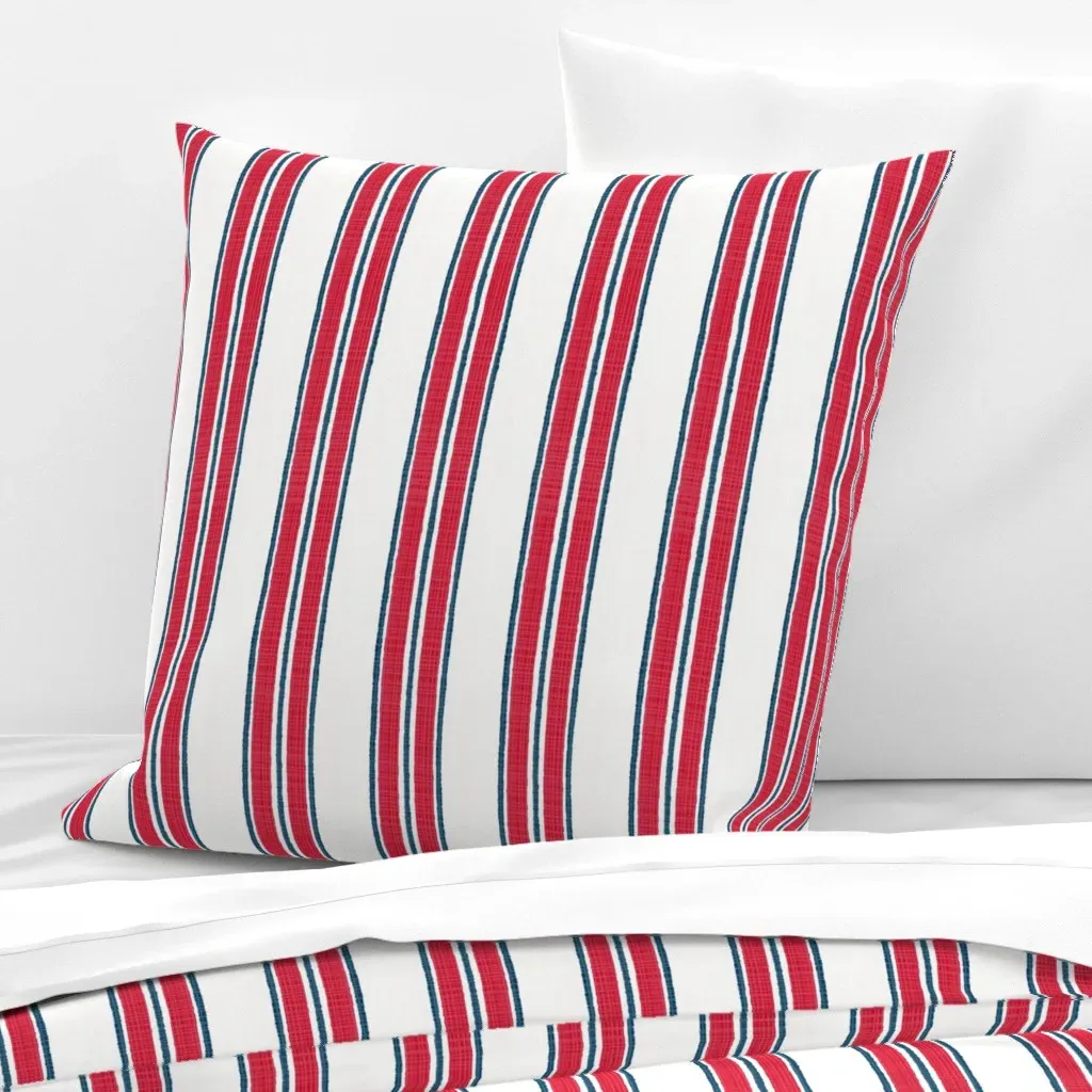 Americana Anderson Stripe Euro Pillow Sham - Red product