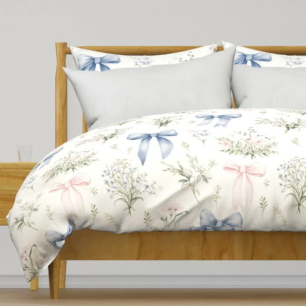 Among The Bluebells Duvet Cover - Light Blue product