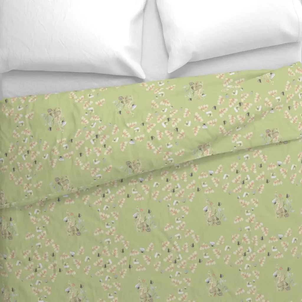 Among The Redwoods Group-02 Duvet Cover - Green alternate view