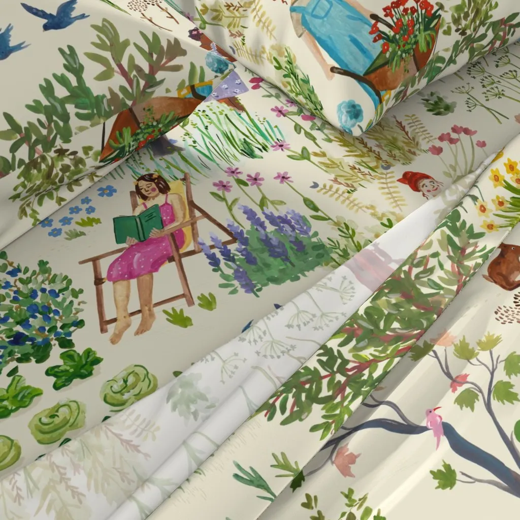 An Afternoon In The Garden King Size Sheet Set - Green alternate view