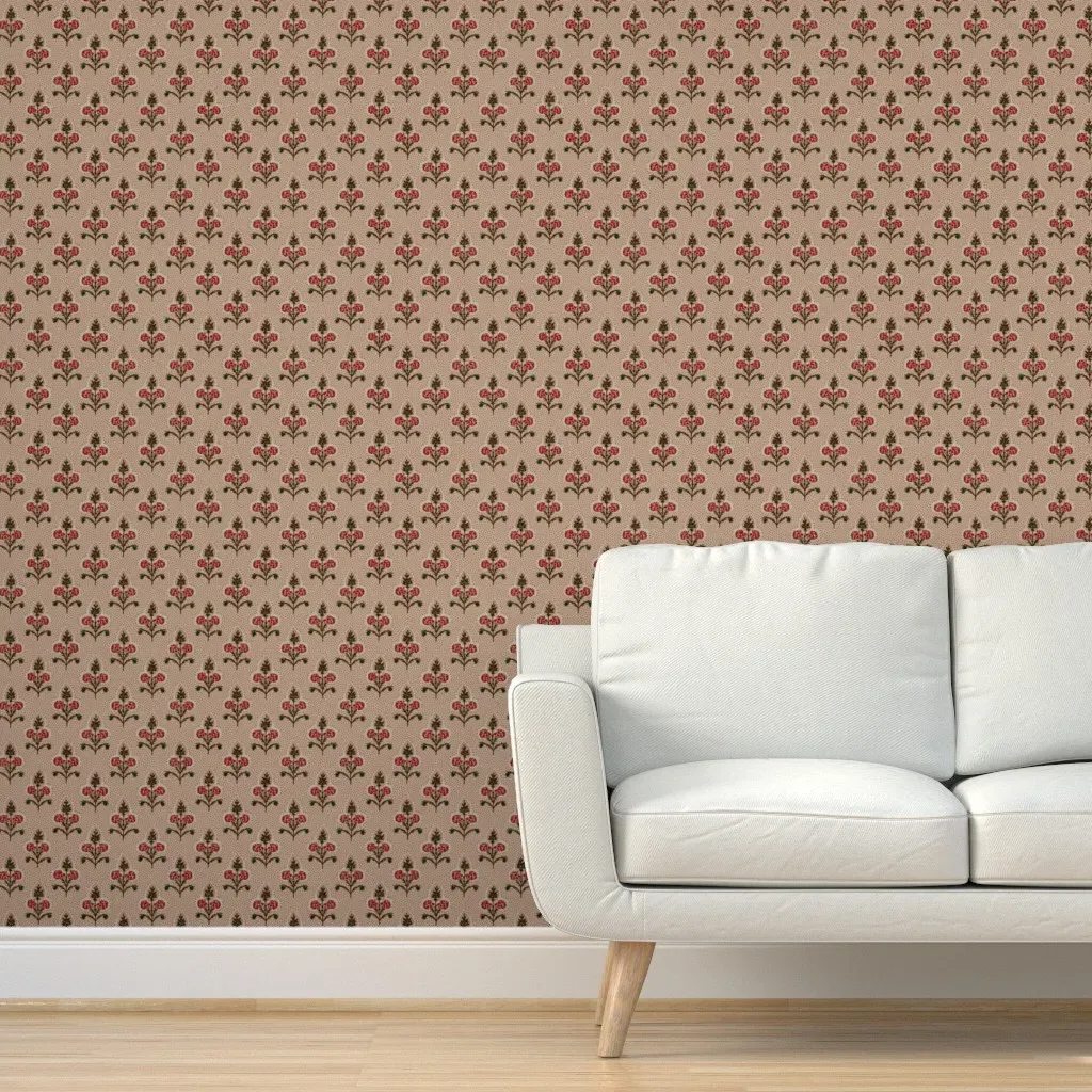 An Ideal Bloom Cranberry Peel and Stick Wallpaper - Pink product