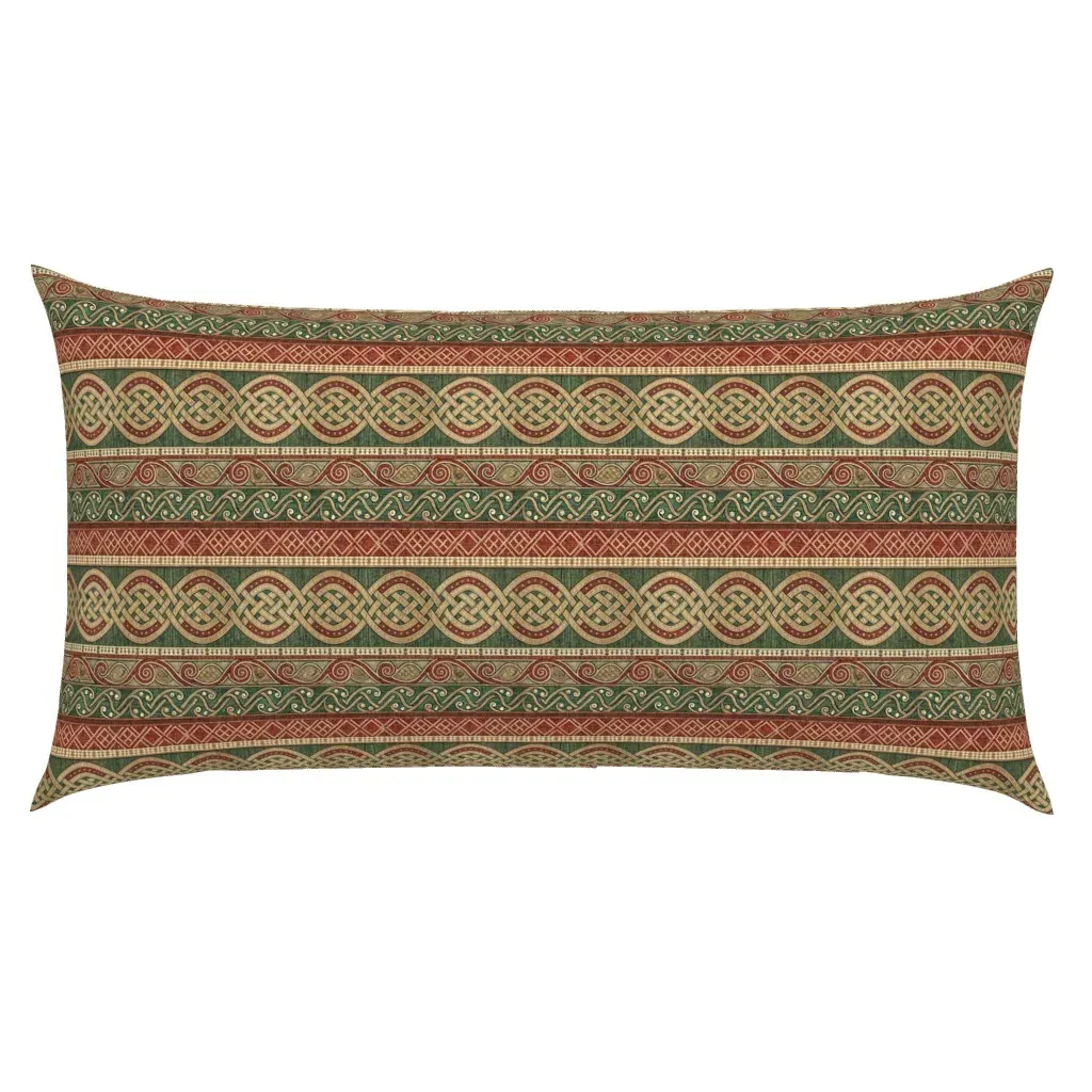Ancient Celtic Seamless Pattern King Pillow Sham - Beige product