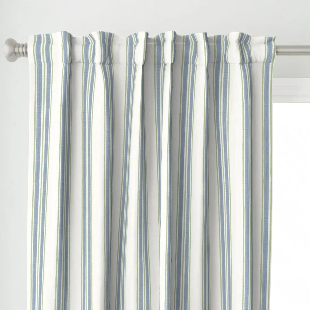 Anderson Blue And Green Curtain Panel - Light Blue alternate view