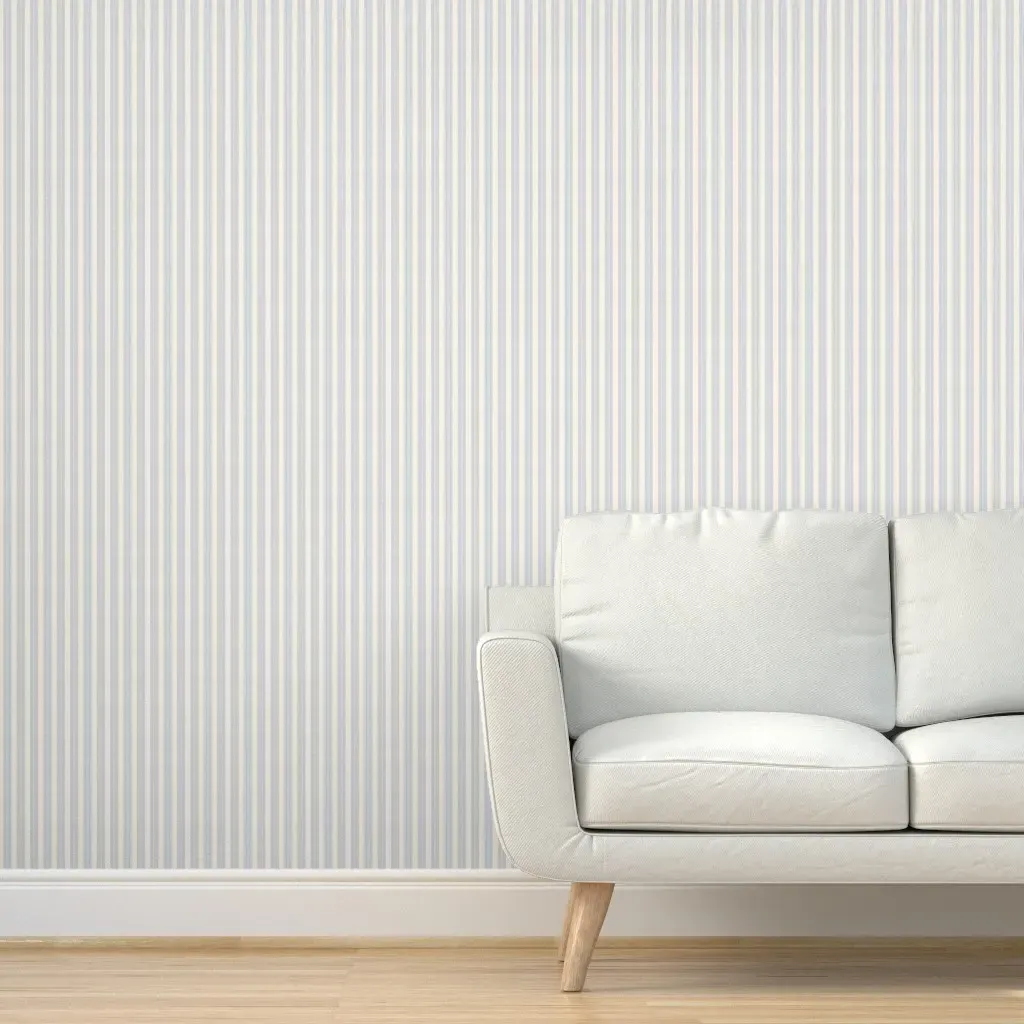 Anderson Ticking Stripe Peel and Stick Wallpaper - Blue product